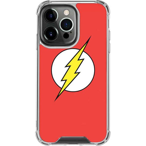 DC Comics The Flash Original Emblem iPhone 14 Pro Clear Case